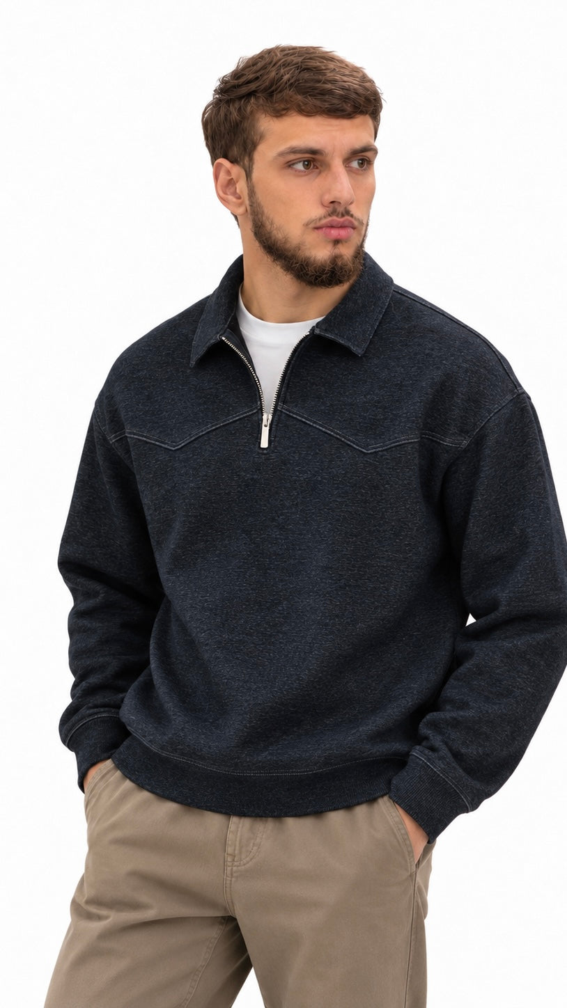Zip Collar Sweater