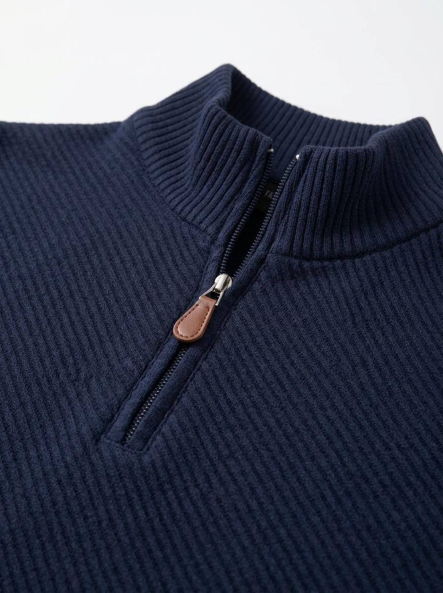 Quarter-Zip Knit Sweater