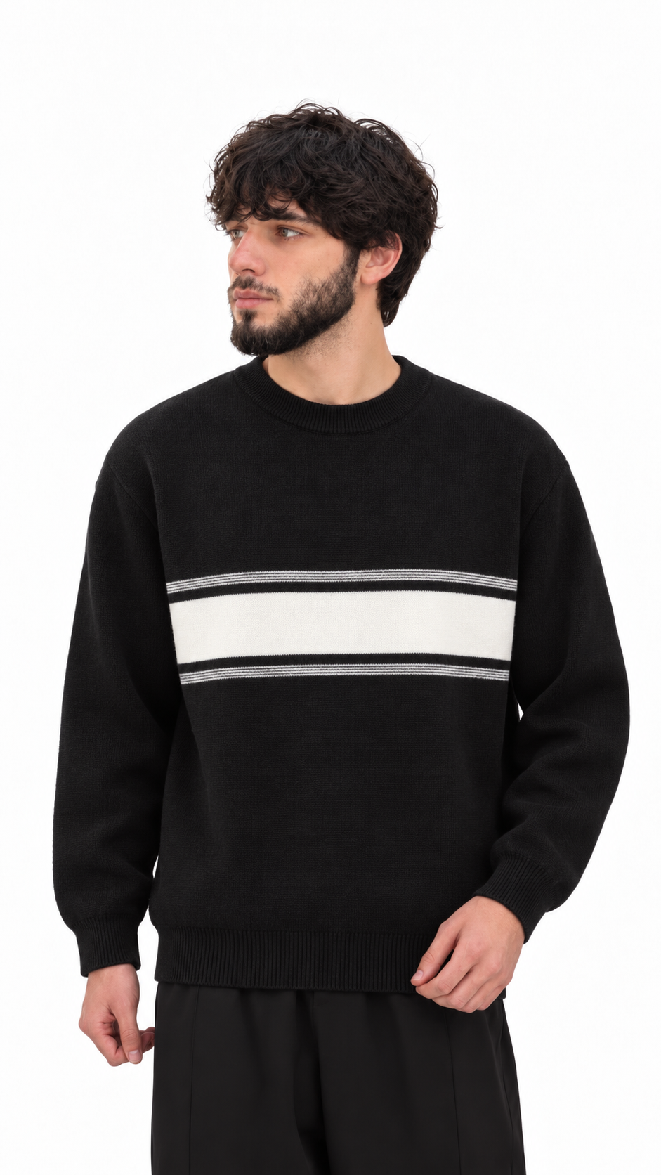 Monochrome Panel Crewneck