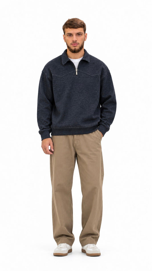 Zip Collar Sweater