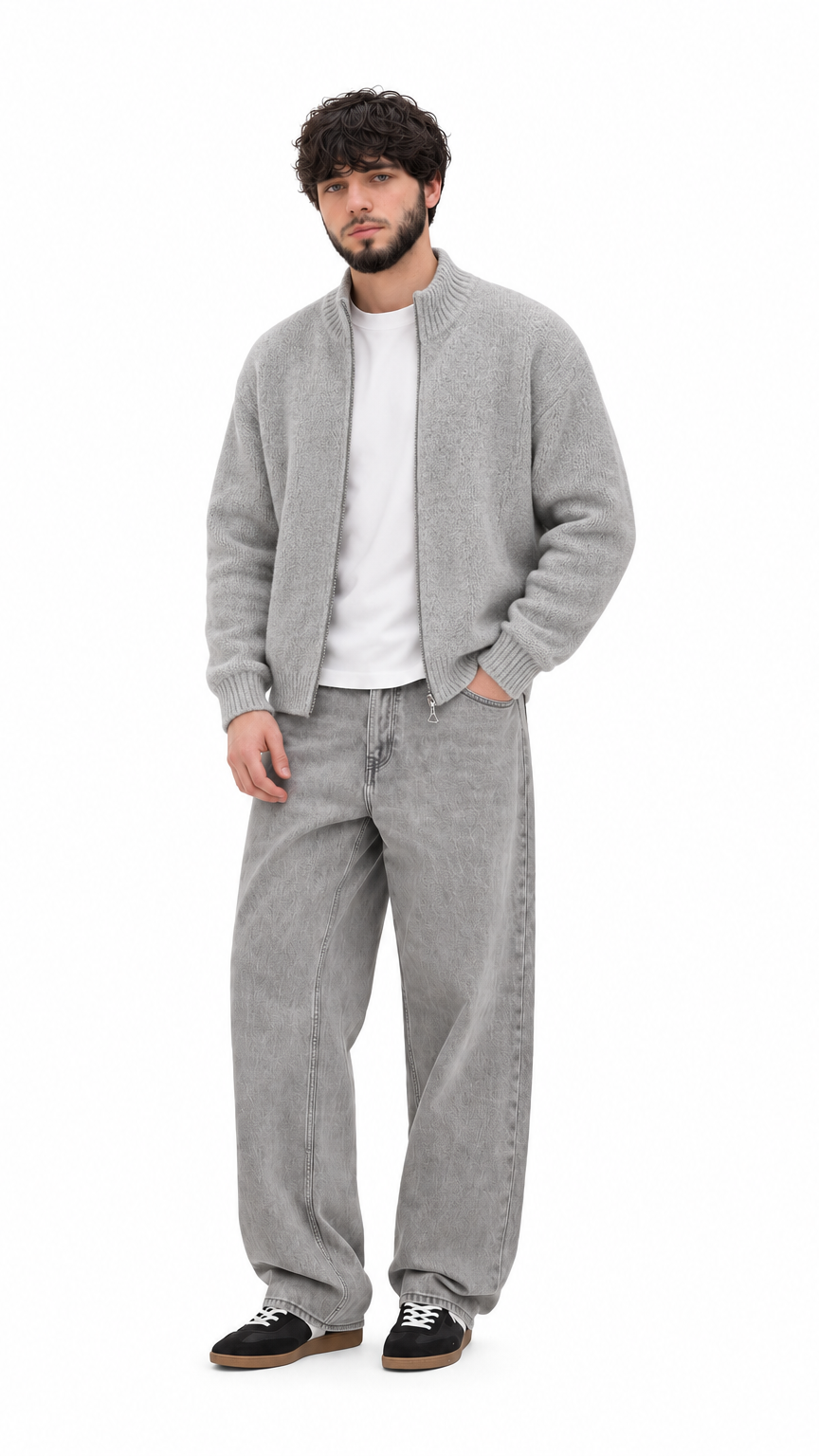 Touch Stand Collar Cardigan