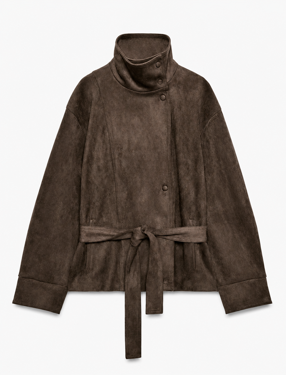 Cinched Suede Jacket