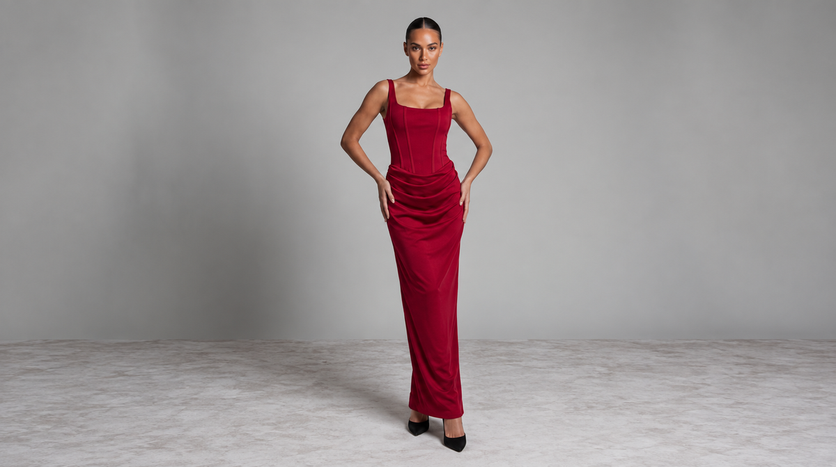 Elegance Corsett Maxi Dress