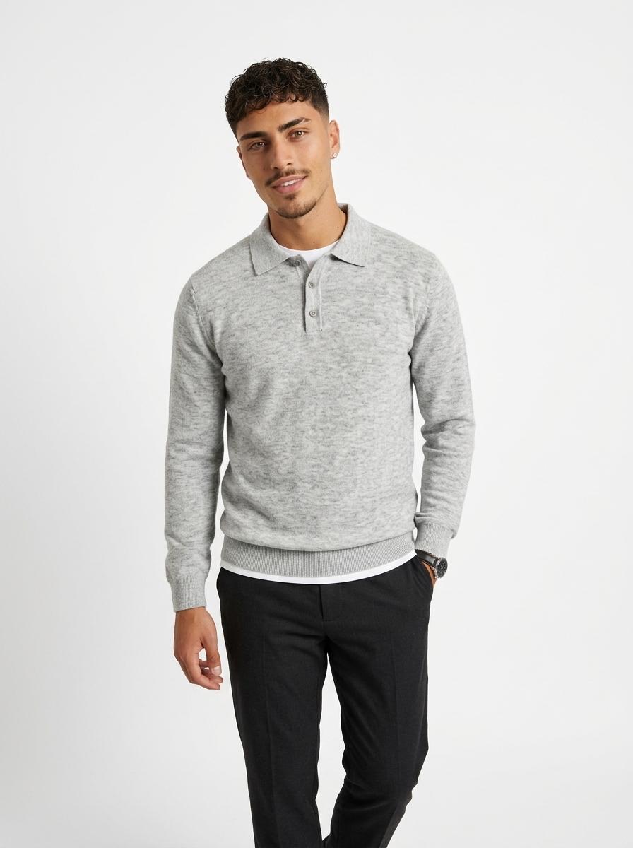 Knit Polo Sweater