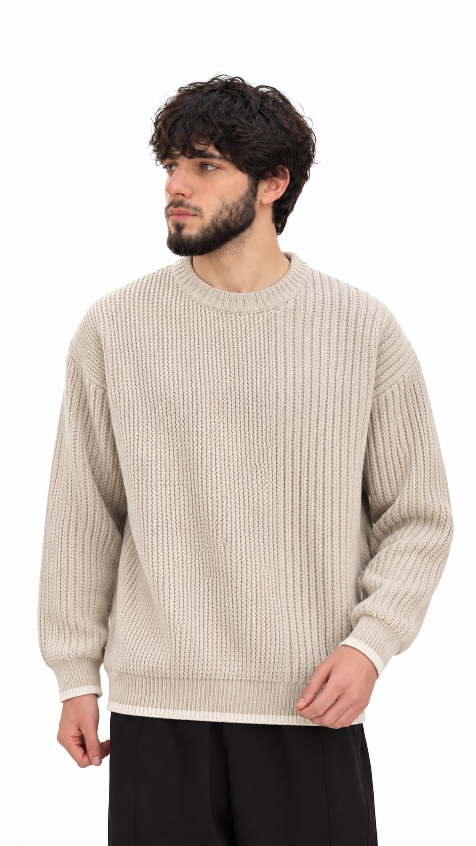 Vincaso Texture Crewneck