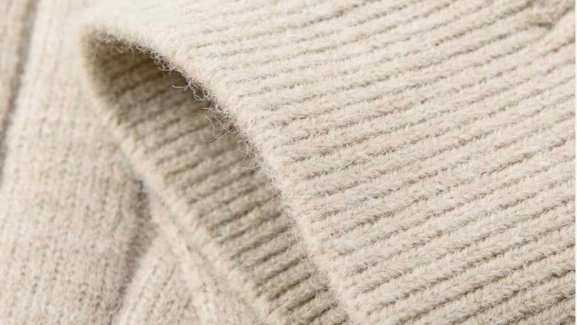 Cable Knit Zip-Up Sweater