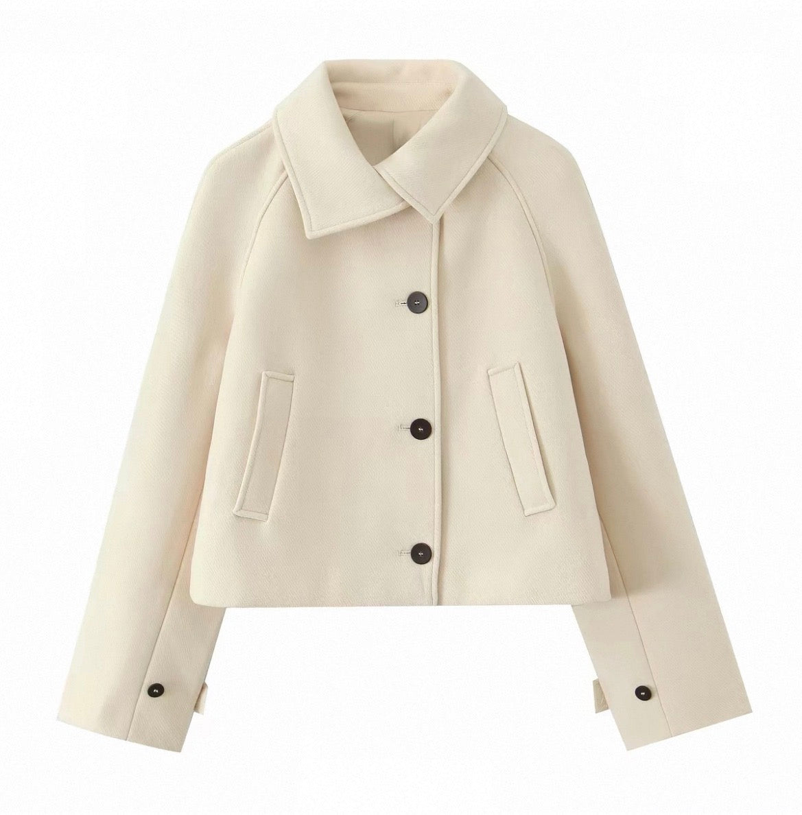 Cropped Collar Jacket