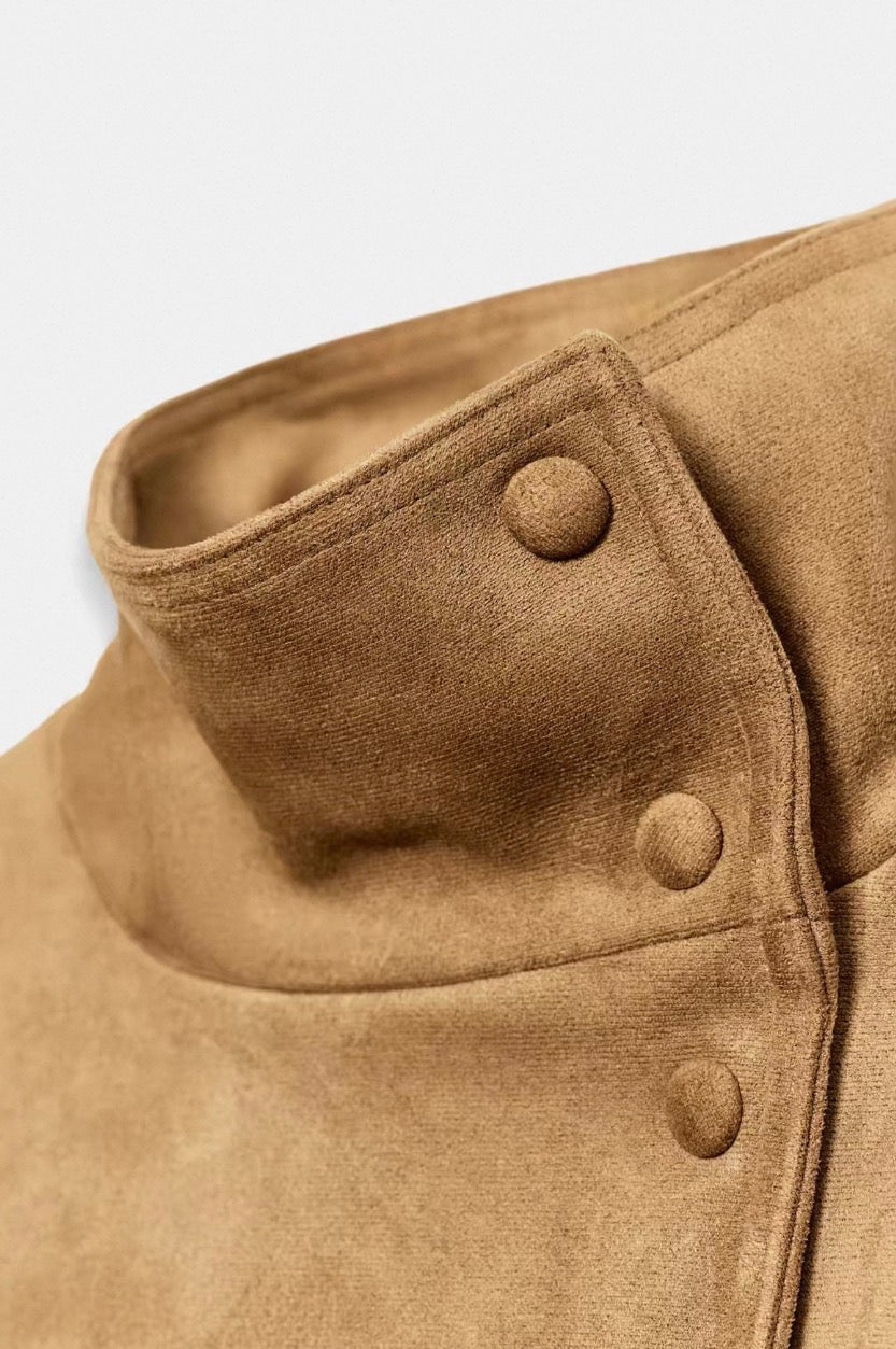 Cinched Suede Jacket