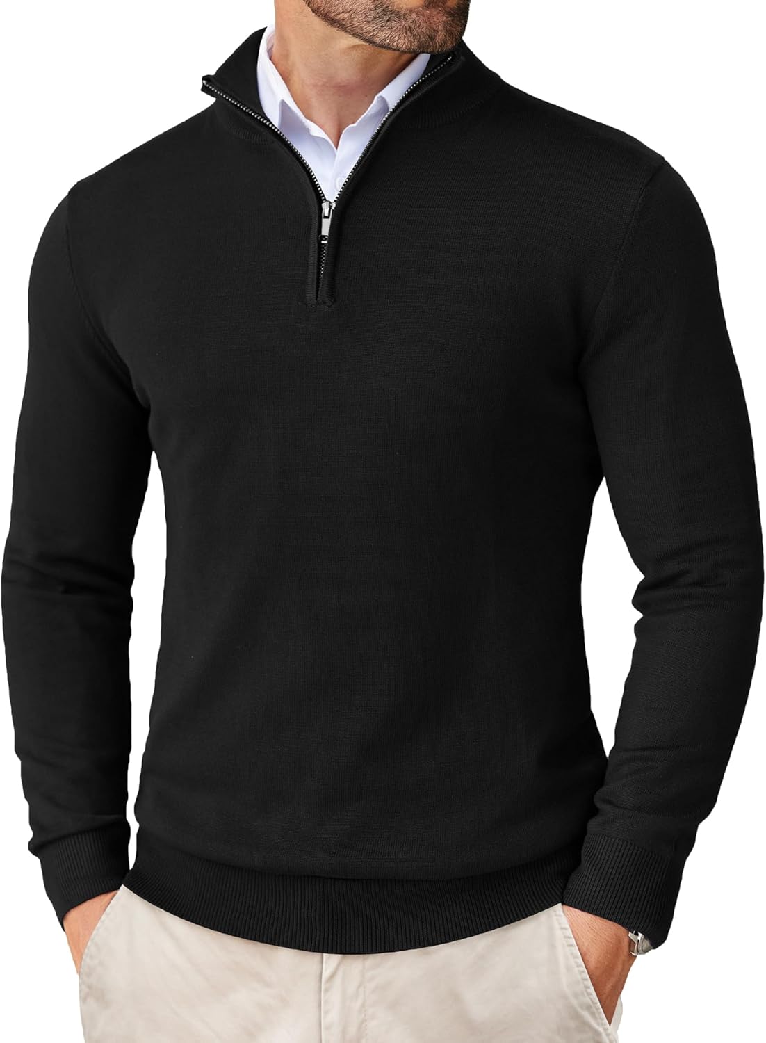 Adrian Zip-Neck Sweater