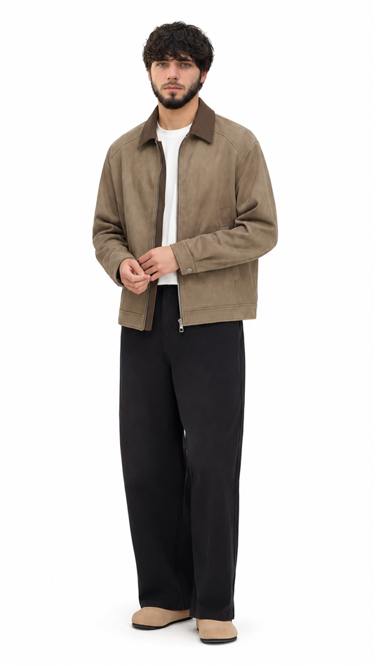 Suede Collar Jacket