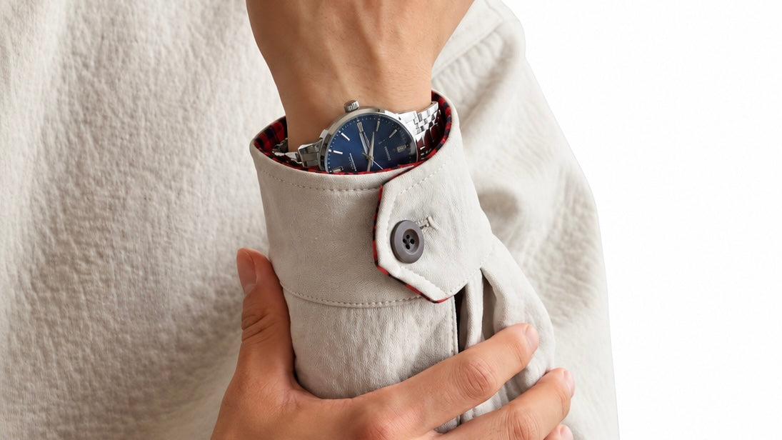 Contrast Lining Zip Jacket
