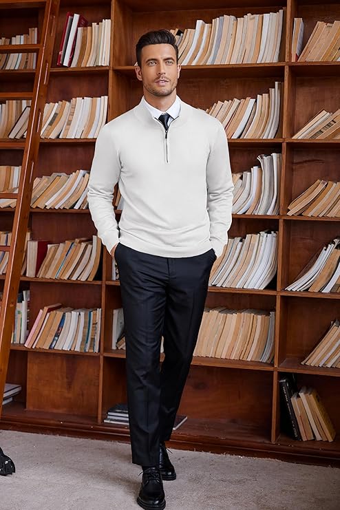 Adrian Zip-Neck Sweater
