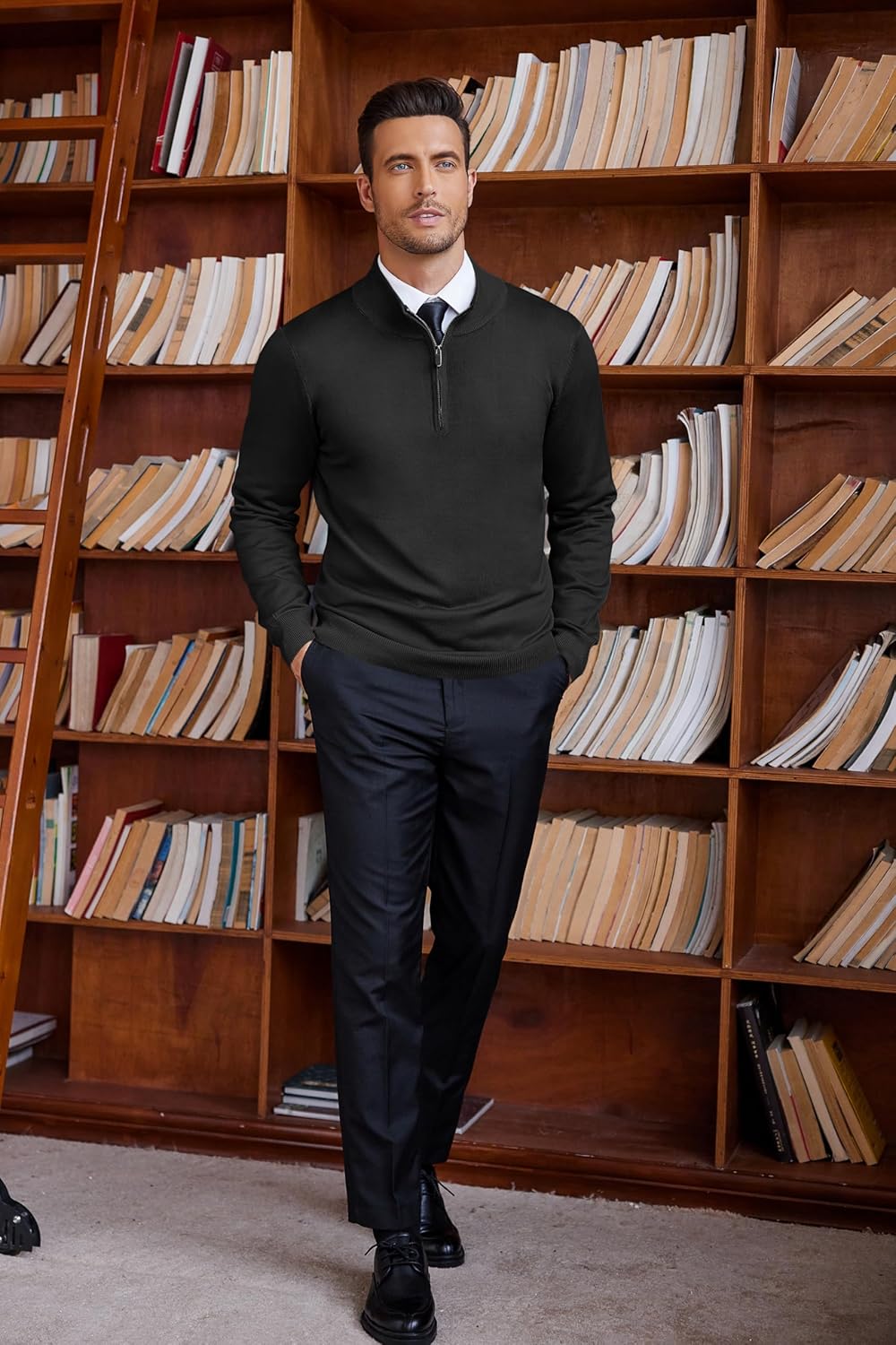 Adrian Zip-Neck Sweater