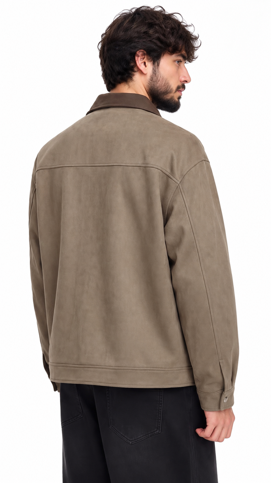 Suede Collar Jacket