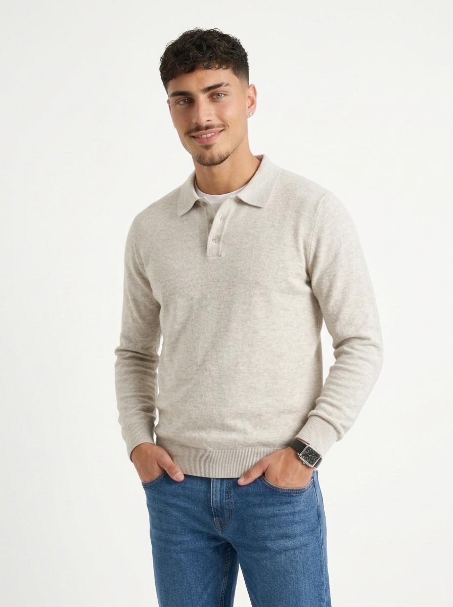 Knit Polo Sweater