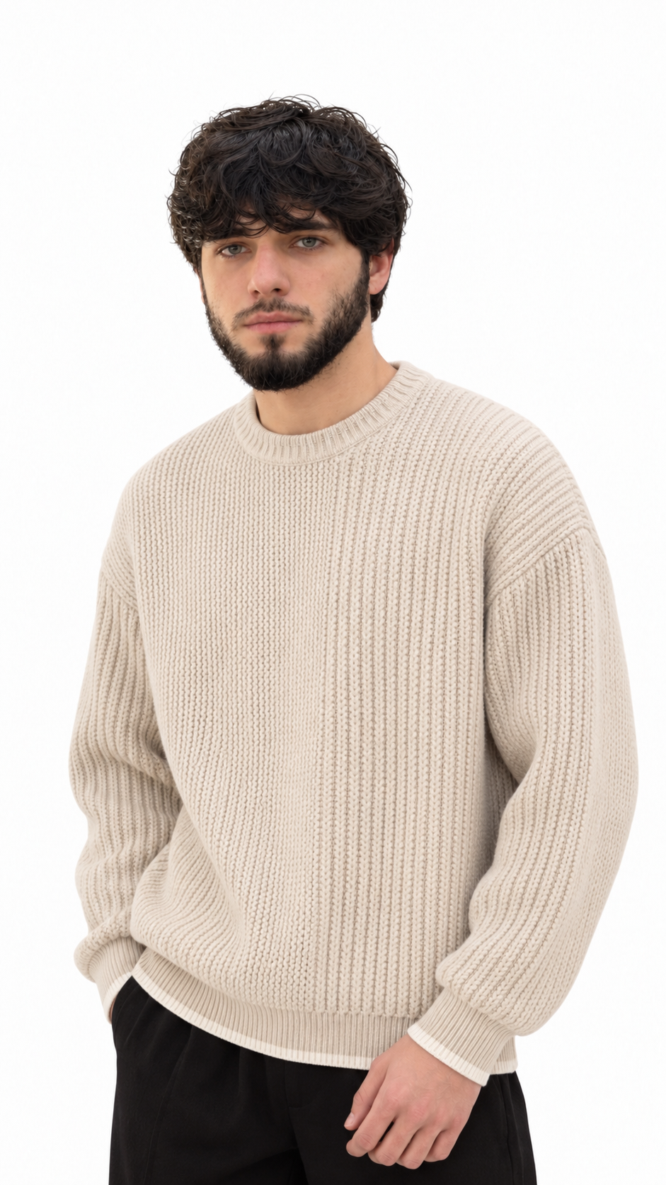 Vincaso Texture Crewneck