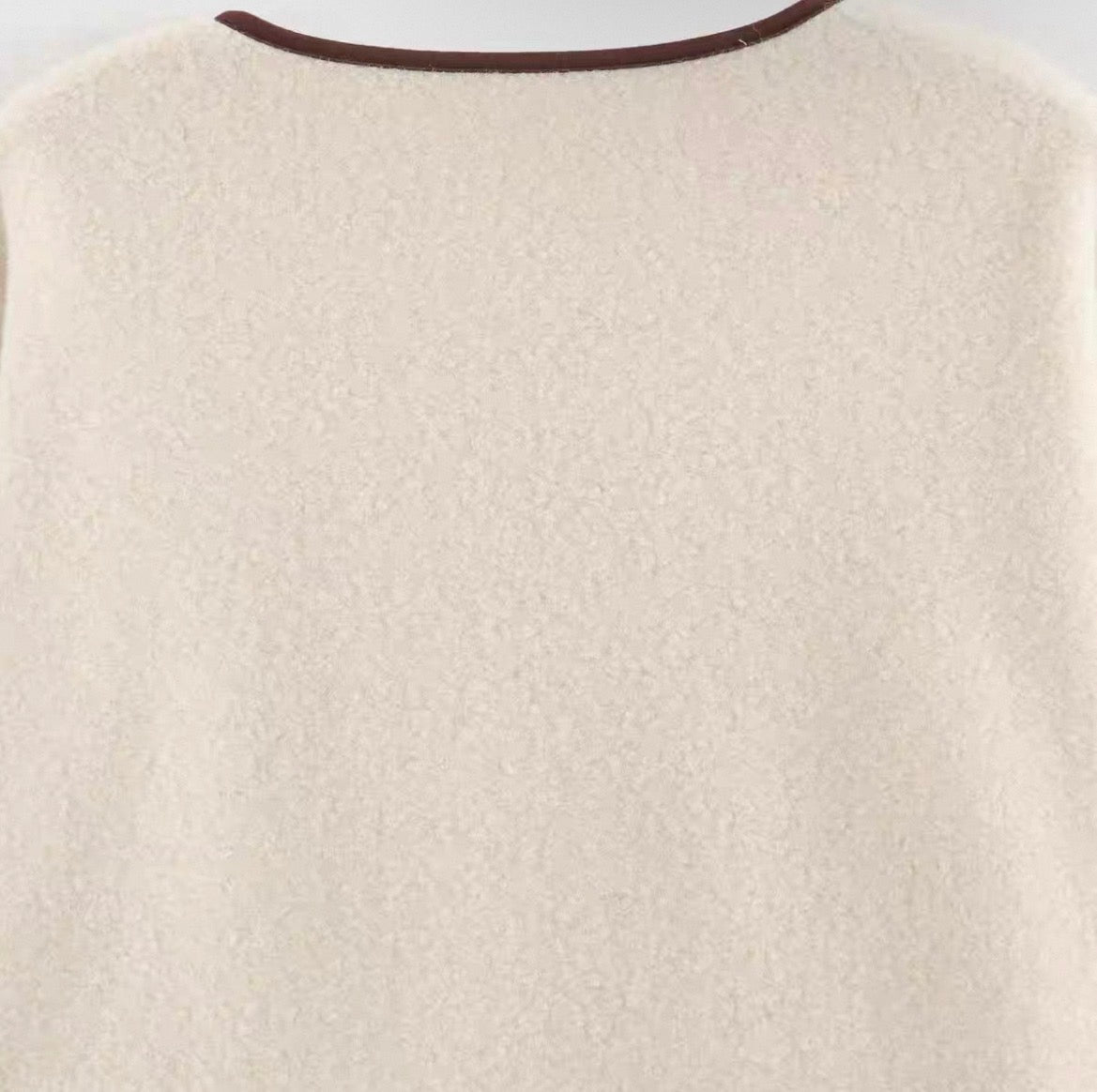 Contrast Trim Tie-Front Jacket