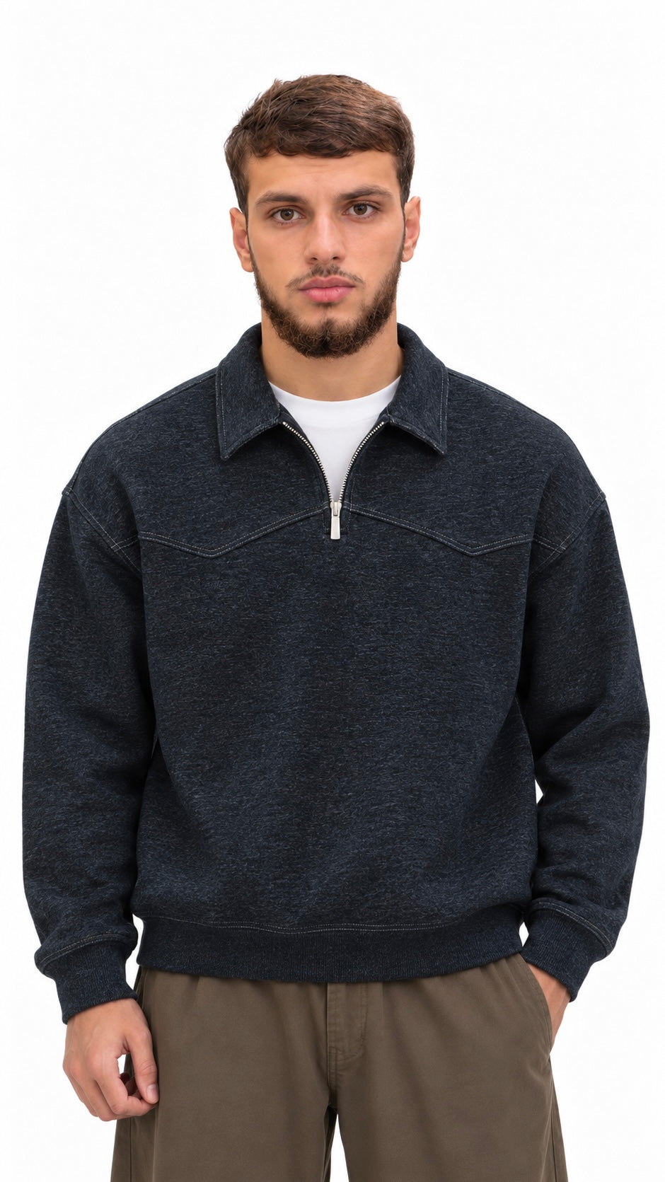 Zip Collar Sweater