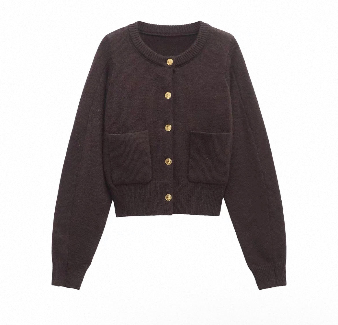 Cropped Pocket Cardigan