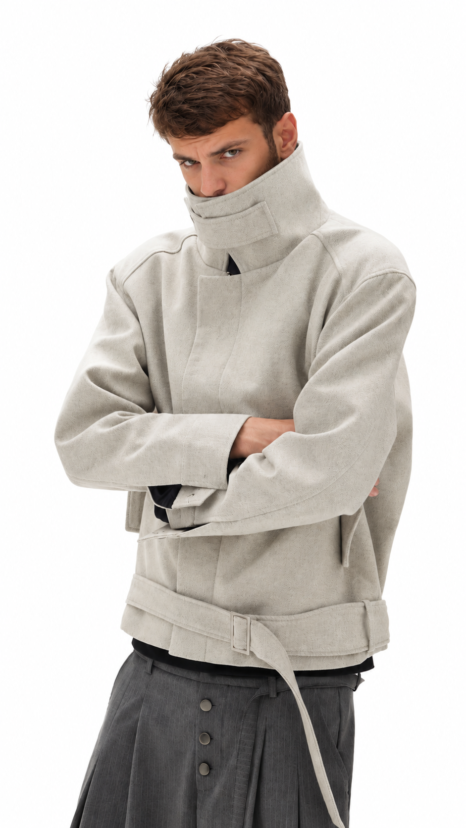 Belted Wool Jacket