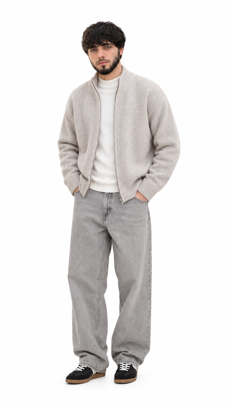 Touch Stand Collar Cardigan