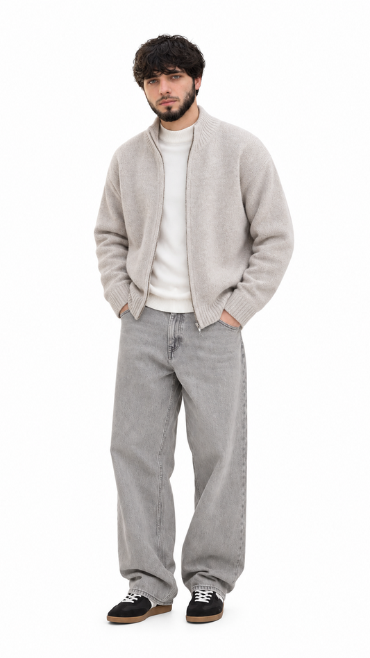Touch Stand Collar Cardigan