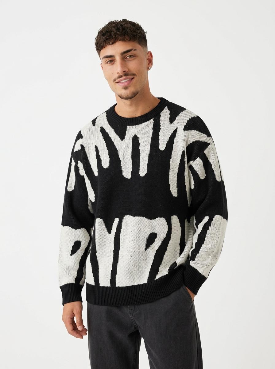 Jacquard Pattern Sweater
