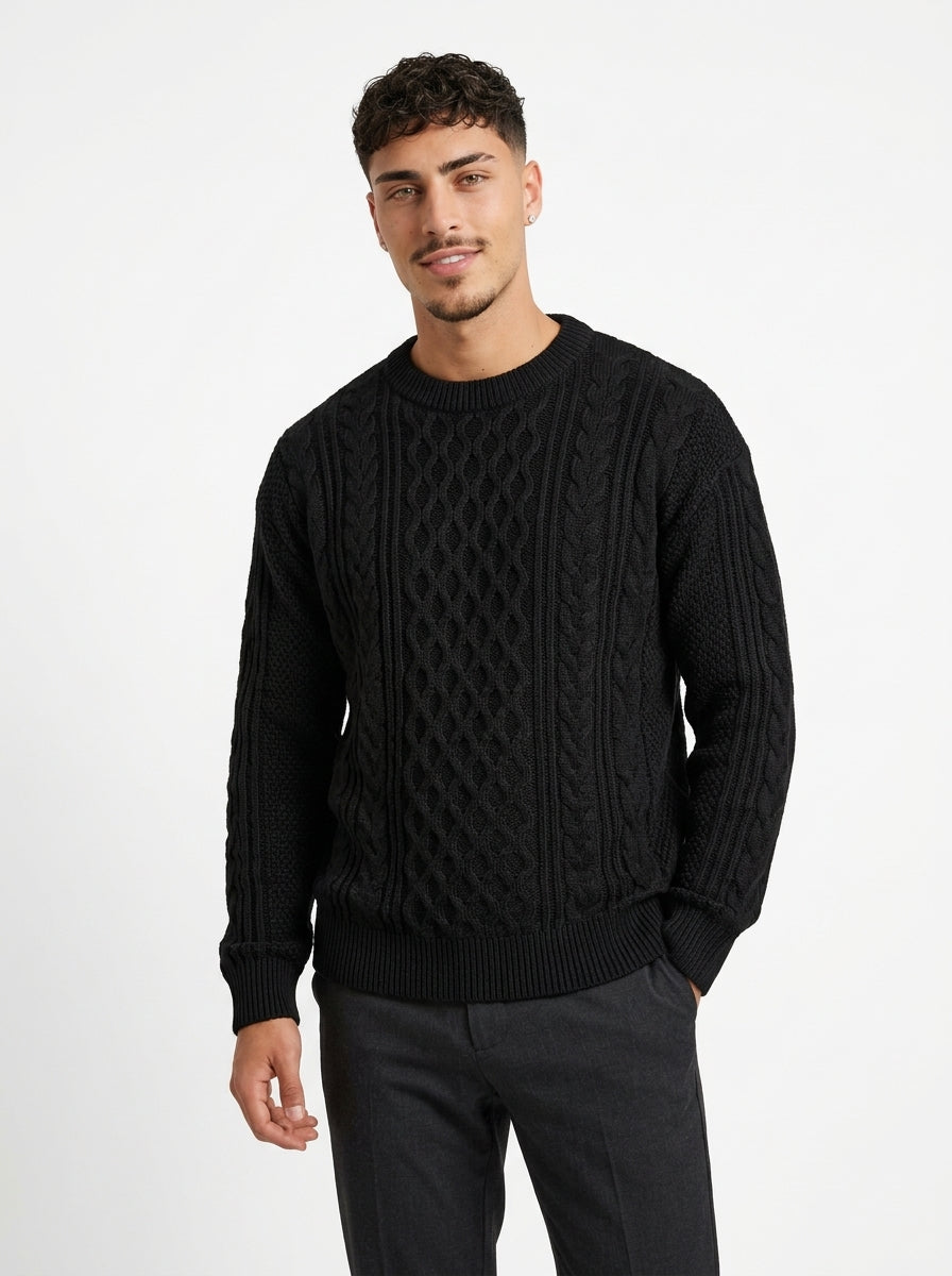 Cable-Knit Men's Sweater