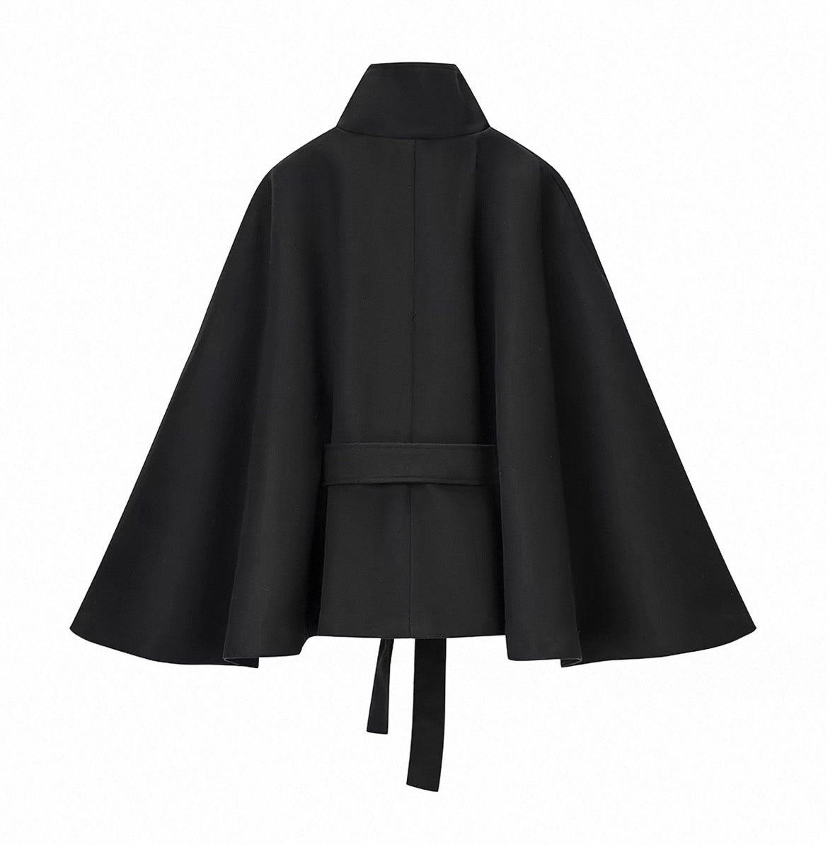 Tie-Front Cape Jacket