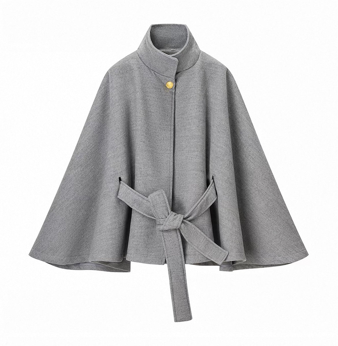 Tie-Front Cape Jacket
