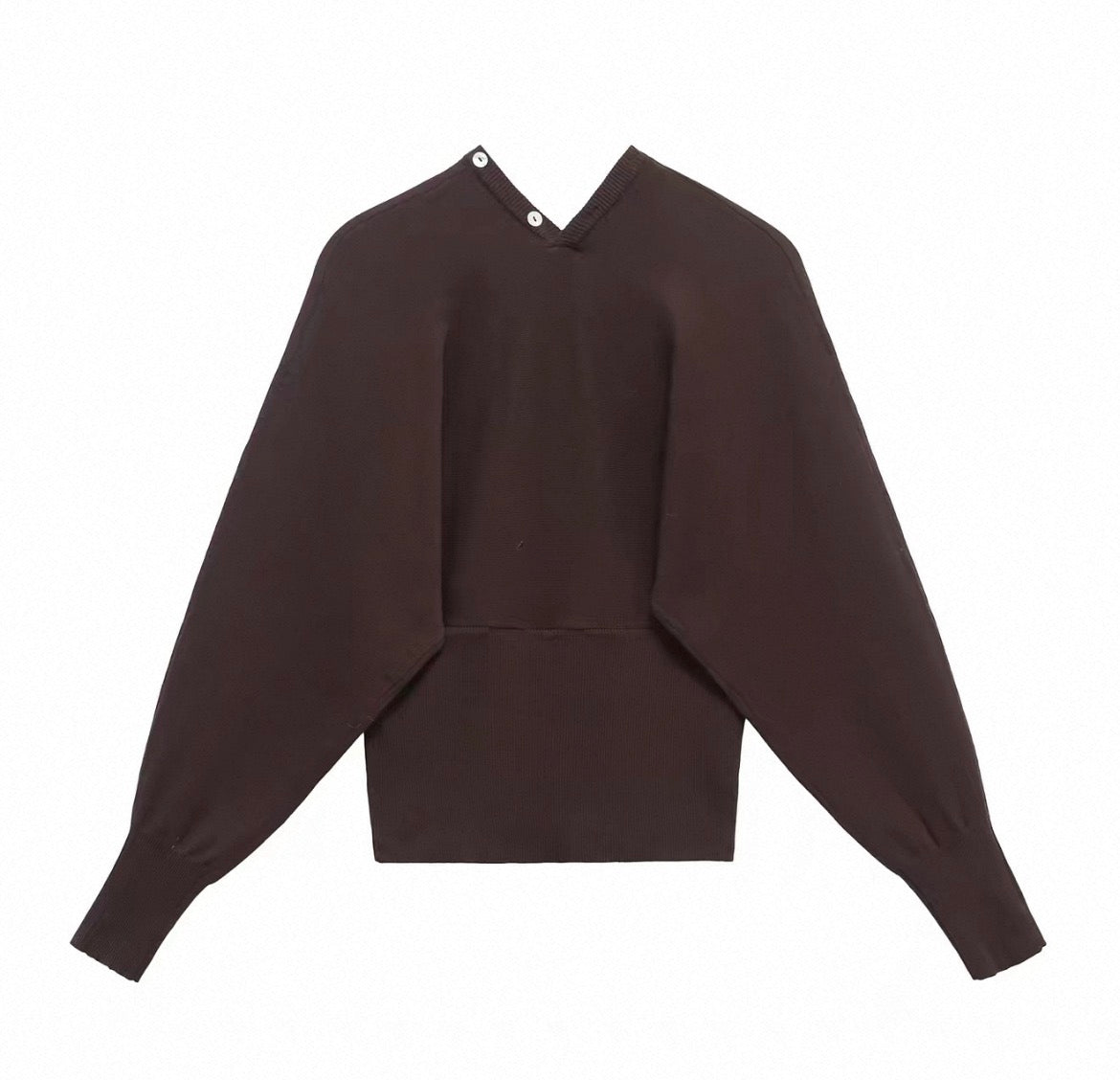 V-Neck Button Cardigan