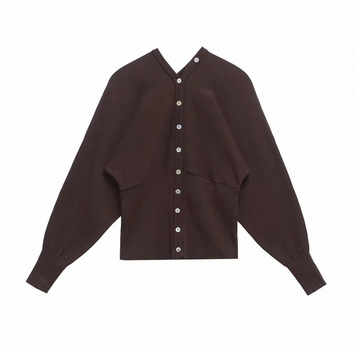V-Neck Button Cardigan