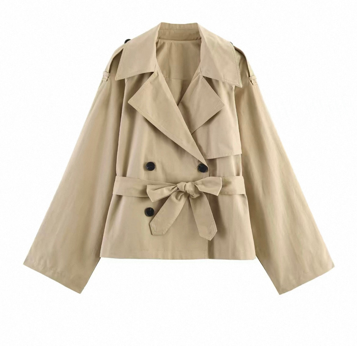 Cinched Trench Jacket