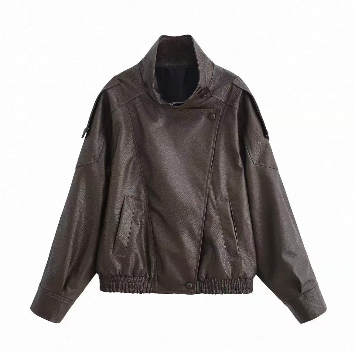 Leather Bomber Jacket