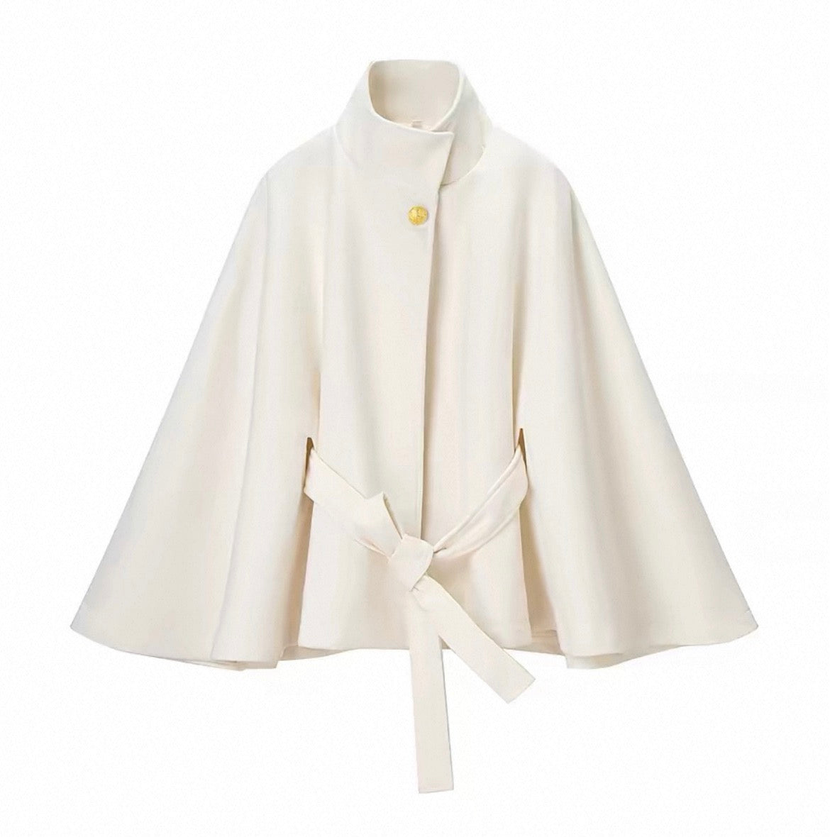 Tie-Front Cape Jacket