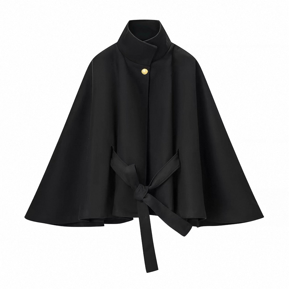 Tie-Front Cape Jacket