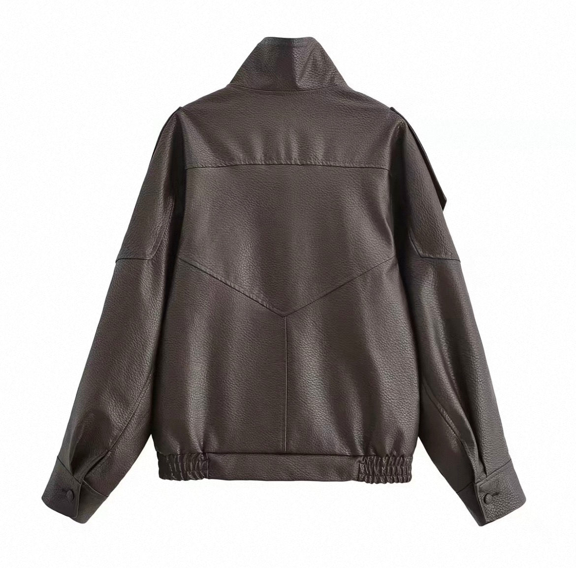Leather Bomber Jacket