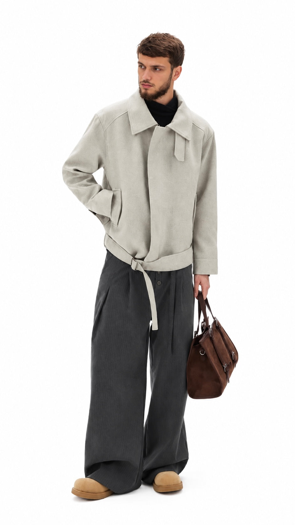 Belted Wool Jacket