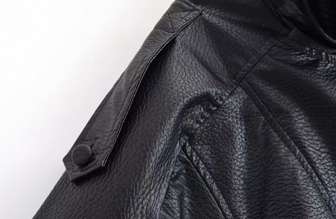 Leather Bomber Jacket