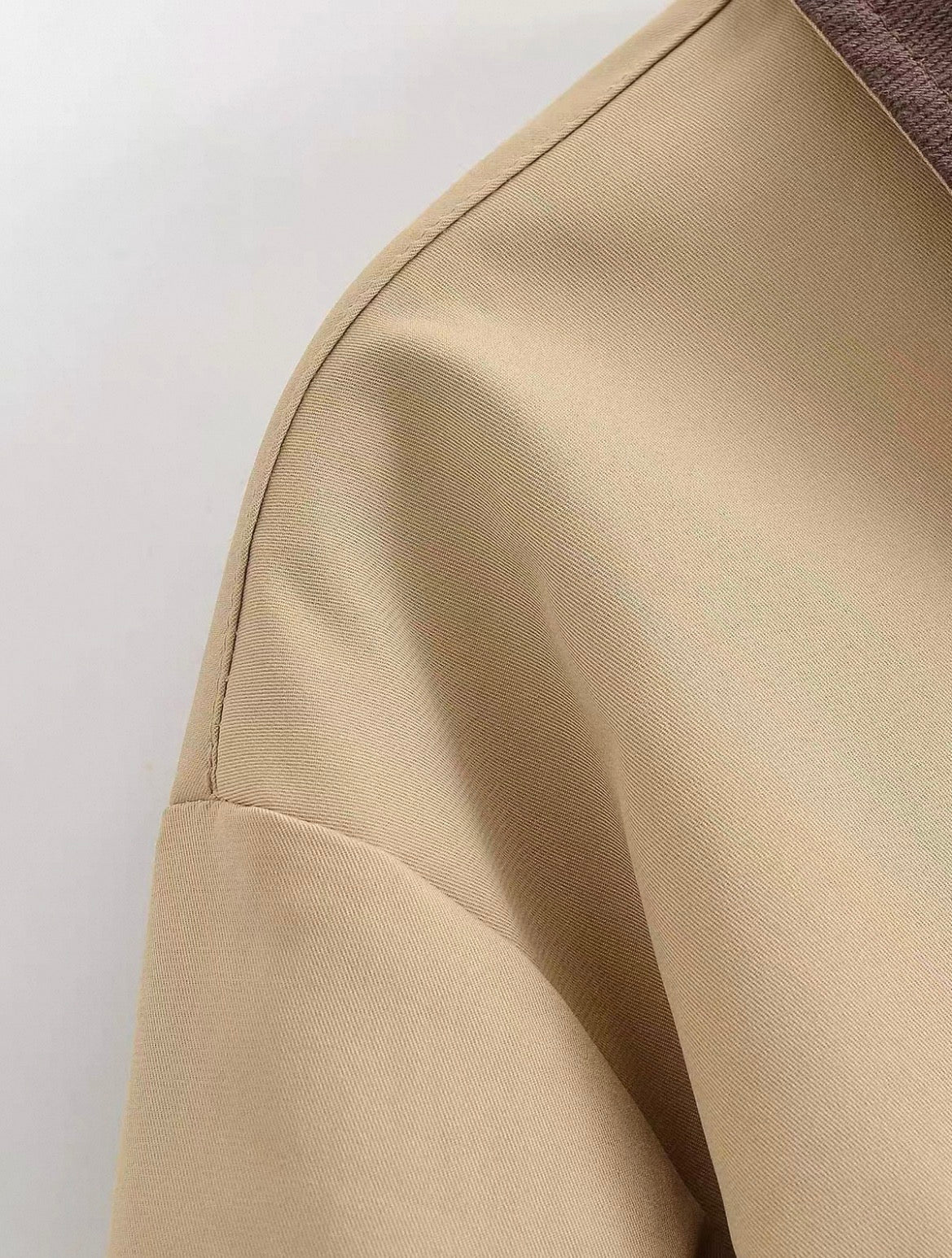Contrast Collar Jacket