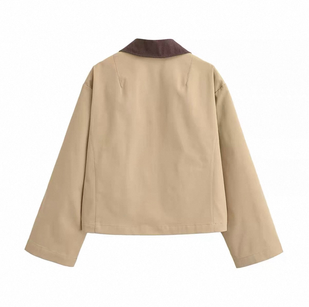 Contrast Collar Jacket
