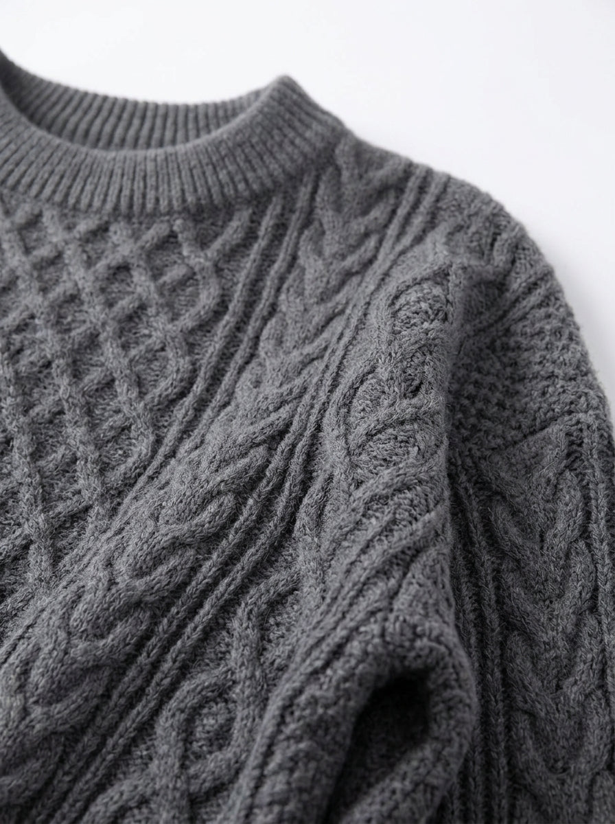 Cable-Knit Men's Sweater