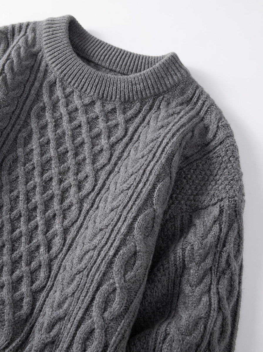 Cable-Knit Men's Sweater