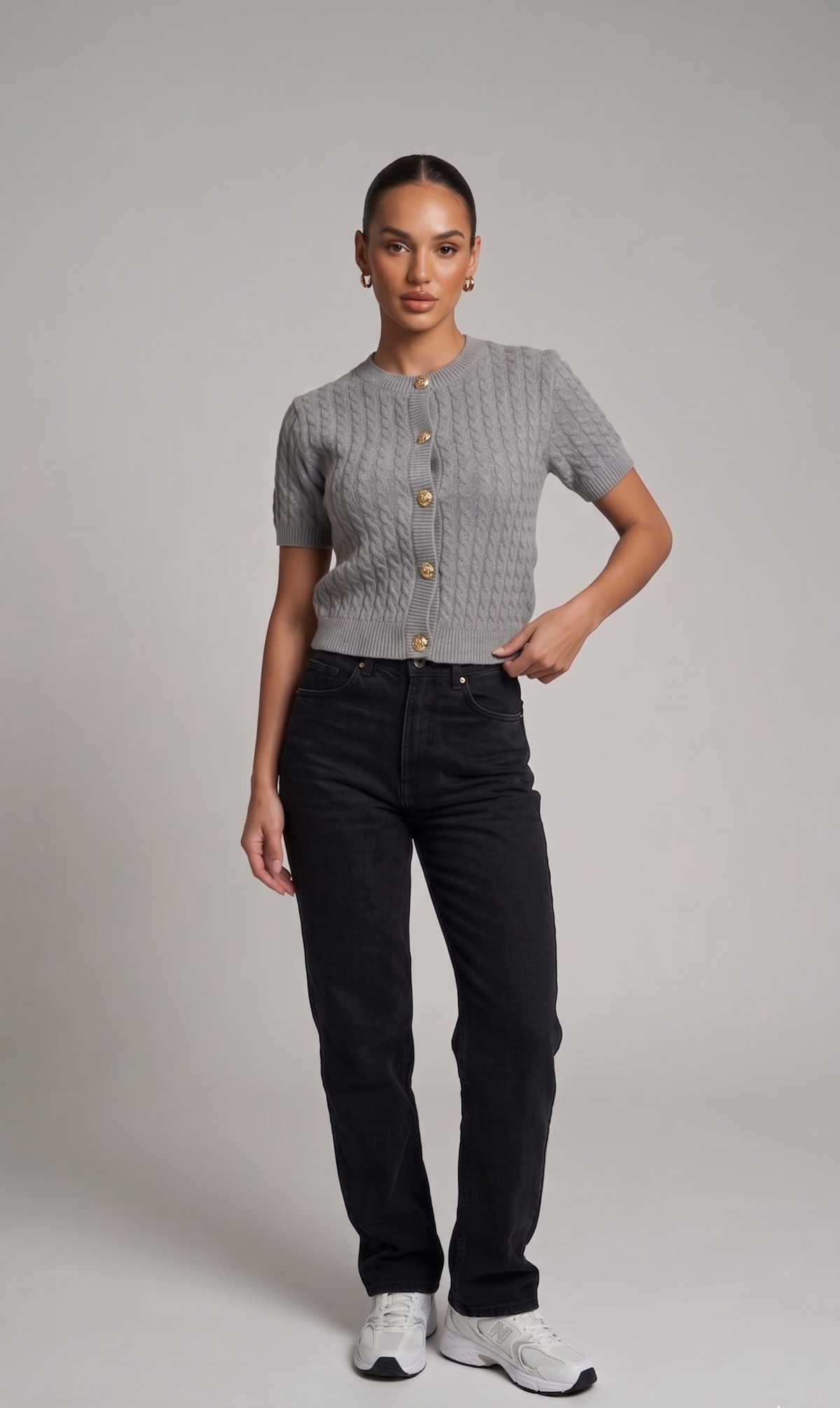Knit Shirt with Buttons