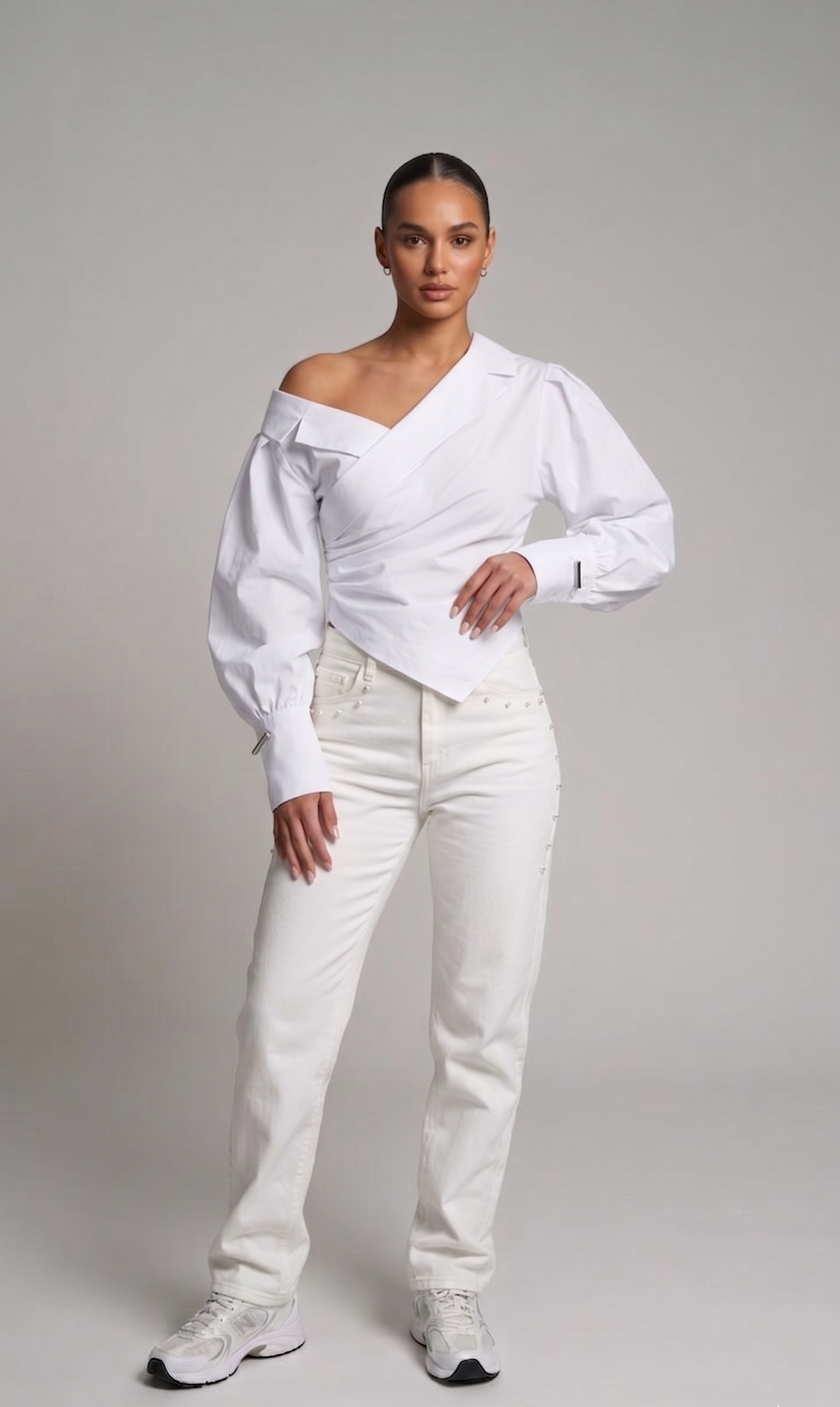 Modern One-Shoulder Blouse