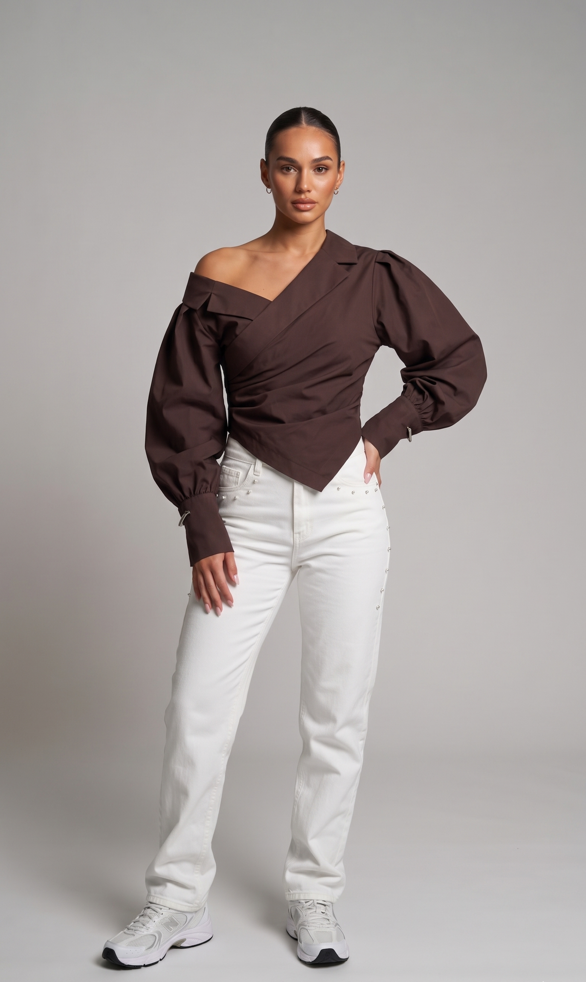 Modern One-Shoulder Blouse