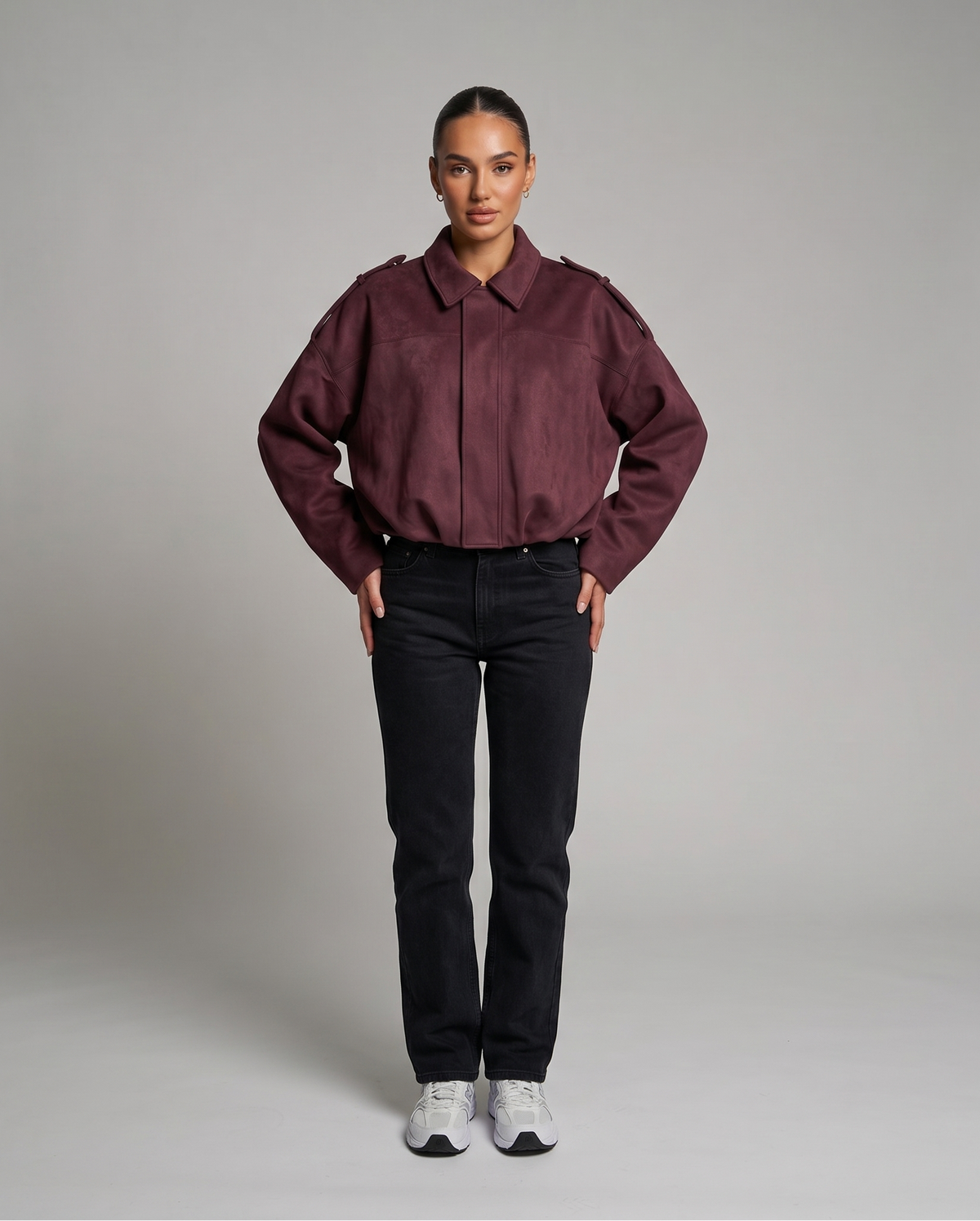 Urban Cropped Bomber Jacket