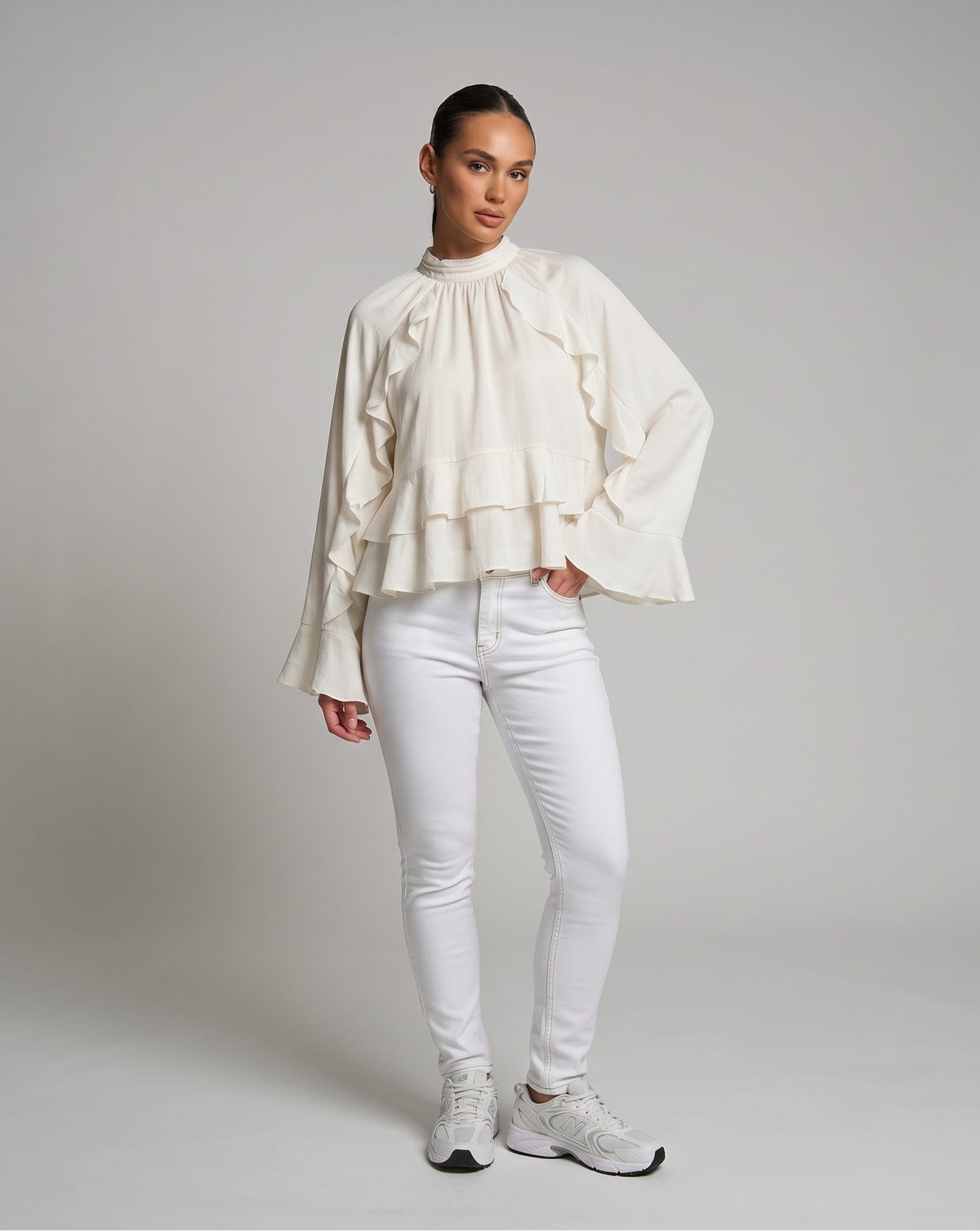 Loose Ruffle Blouse