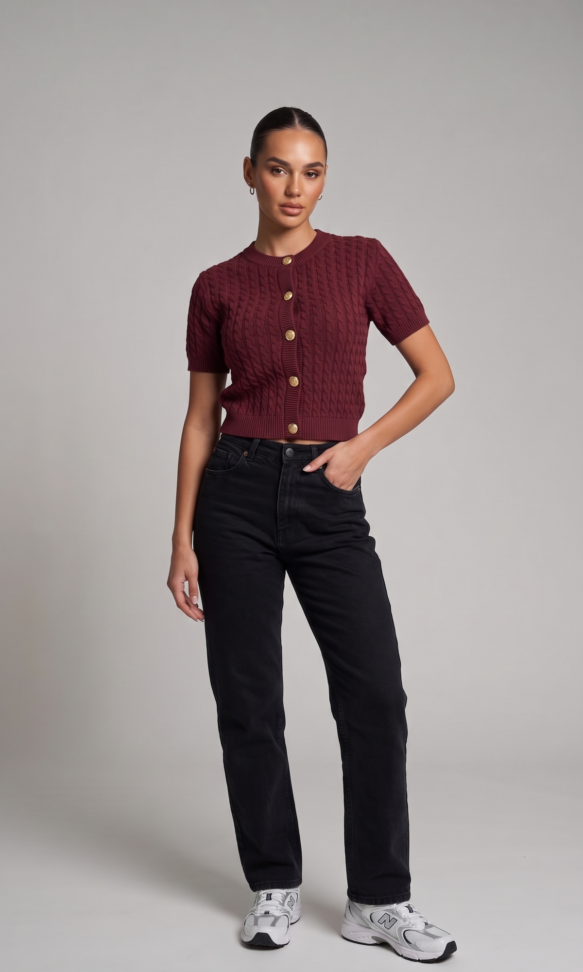Knit Shirt with Buttons
