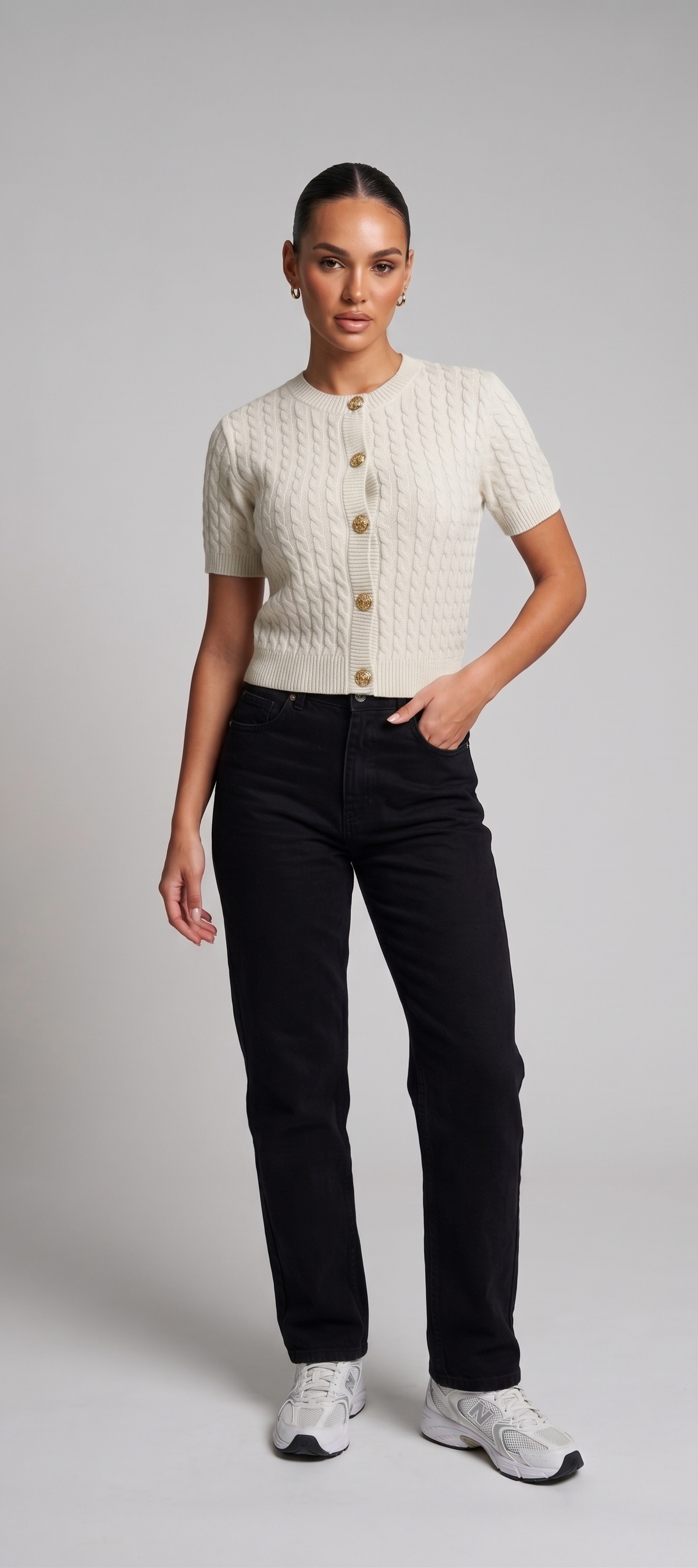 Knit Shirt with Buttons